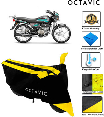 octavic Waterproof Two Wheeler Cover for Hero(Splendor, Yellow)