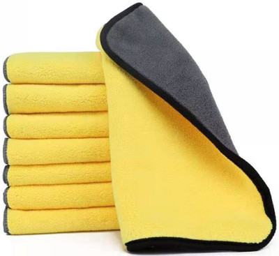 Auto Hub Microfiber Vehicle Washing  Cloth(Pack Of 6, 600 GSM)
