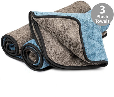 Auto Hub Microfiber Vehicle Washing  Cloth(Pack Of 3, 600 GSM)