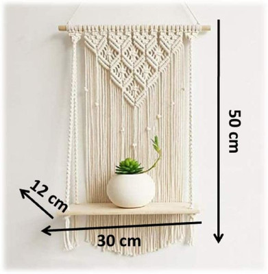 RAKANO MACARME Art Decor for Bedroom Living Room Nursery Party Decoration(White)