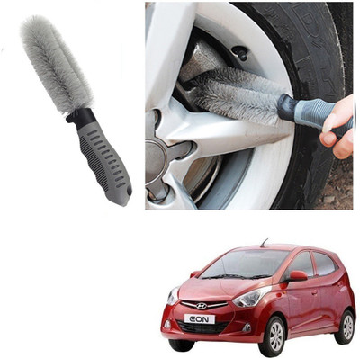 Qiisx CAR ALLOY WHEEL CLEANER BRUSH TYRE RIM FOR Hyundai Eon 100 g Wheel Tire Cleaner(Pack of 1)