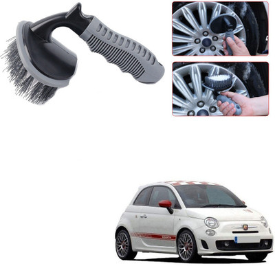 Qiisx CAR TYRE WHEEL CLEANER BRUSH TYRE FOR Fiat 500 Abarth 100 g Wheel Tire Cleaner(Pack of 1)