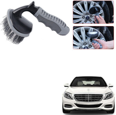 Qiisx CAR TYRE WHEEL CLEANER BRUSH TYRE FOR MERC Des-Benz S Class 100 g Wheel Tire Cleaner(Pack of 1)