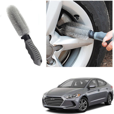 Qiisx CAR ALLOY WHEEL CLEANER BRUSH TYRE RIM FOR Hyundai Elantra 100 g Wheel Tire Cleaner(Pack of 1)