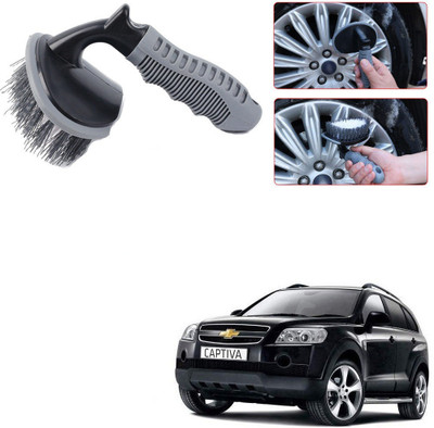 Qiisx CAR TYRE WHEEL CLEANER BRUSH TYRE FOR Chevrolet Captiva 100 g Wheel Tire Cleaner(Pack of 1)