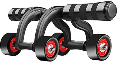 as trading Abdominal Ab Roller with 4 Wheel Exercise Equipment with Knee Pad Mat Ab Exerciser(Multicolor)