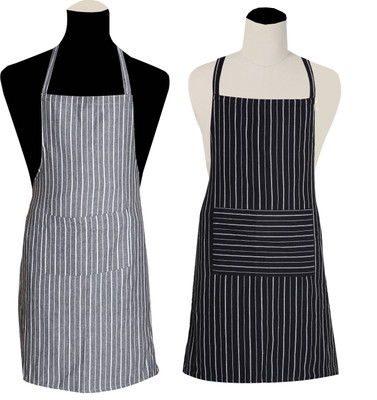CRAZYWEAVES Cotton Chef's Apron - Free Size(Multicolor, Pack of 2)