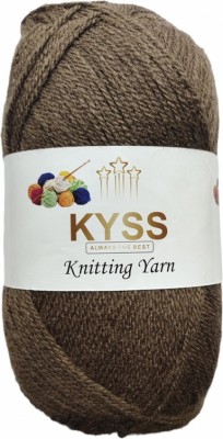 KYSS BlueBell 600 GM (1 BALL, 100 GM EACH)Wool Ball Hand Knitting Wool, Shade No-35
