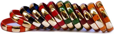 AYNRA Glass Bangle Set(Pack of 12)