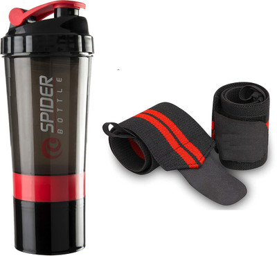 kidducollection 500 ml Plastic Shaker(Pack of 2, Red)