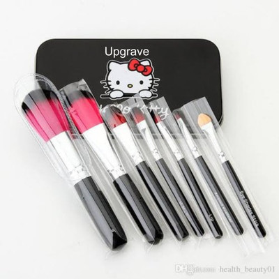upgrave Hello Kitty Makeup Fever Mini Brush Set 7pcs(Pack of 7)