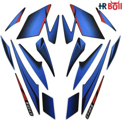 HRBull Sticker & Decal for Bike(Blue, Red, Multicolor)