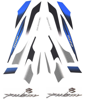 HRBull Sticker & Decal for Bike(Blue, Black, Multicolor)