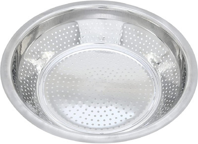 M&V CRAFT PURE Stainless Steel Wheat/Rice/Sieve Strainer, SIZE-12 INCH Sieve(Silver Pack of 1) deal from flipkart