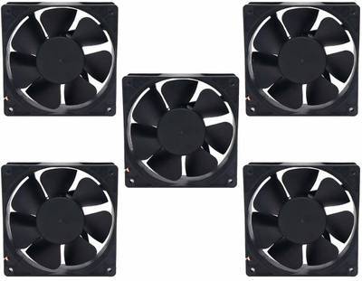 The Shoptron Pack Of 6, 3 Inch DC 12V Cooling Fan for PC Case, CPU Cooler (Refurbished) Cooler