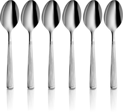 Shri & Sam New Stribes Tea Spoon Stainless Steel Cutlery Set(Pack of 6)