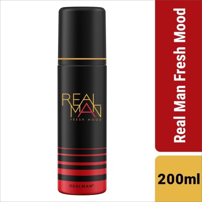 Real Man Body Spray Fresh Mood Body Spray  -  For Men(200 ml)