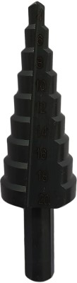 DUMDAAR 1pc Black Step drill bit 4-20mm for Metals, Wood, Plastic Aluminium drilling