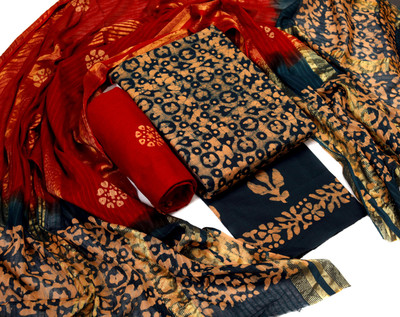 FABZOID Pure Cotton Printed Salwar Suit Material