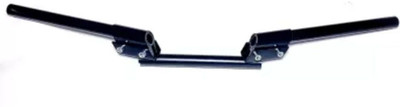 DOLSHACOB 3 PIECE ADJUSTABLE CNC HANDLE BAR UNIVERSAL FOR BIKES Handle Bar(Black)