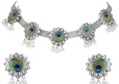 Shri Jyoti Ji Creations Alloy Silver Jewellery Set(Pack of 1)