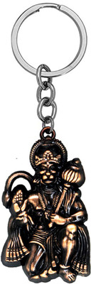 AFH Lord Gadhadhari Hanuman Copper Double Sided Religious Gifting Key Charm Key Chain