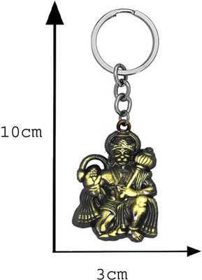 AFH Lord Gadhadhari Hanuman Bronze Religious Gifting Key Charm Key Chain Key Chain