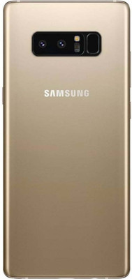 Purplesavvy SAMSUNG Galaxy Note 8 With Camera Ring Glass Lens Back Panel(Gold)