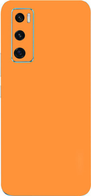 AsSkin Vivo V20 Se Mobile Skin(Ultra Super Orange Matte Skin With High Gloss Finish).)