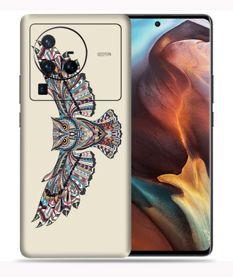 SkinoMania Vivo X80 Pro-5G Mobile Skin(Multicolor Owl Art)