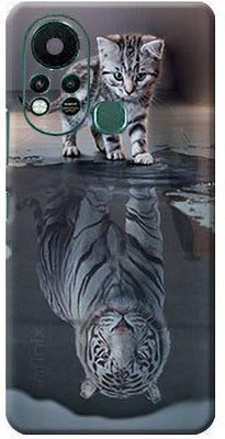 BUGGU Tiger Shadow Infinix Hot 11 S Back Skin Guard, infinix hot 11 s Mobile Skin(Ultra Super Tiger Shadow Skin Matte Finish., Mobile Skin (Back+Side+Camera))