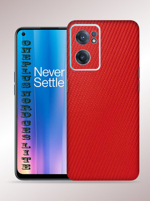 OggyBaba OnePlus Nord Ce 2 Lite 5g, Carbon Fiber Red Mobile Skin(Red)