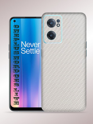 OggyBaba OnePlus Nord Ce 2 Lite 5g, Carbon Fiber White Mobile Skin(White)