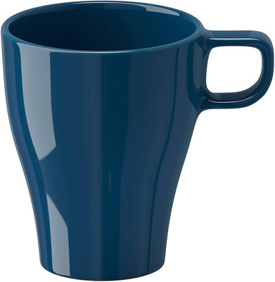 IKEA Stoneware 250 ml (Dark Turquoise) Ceramic Coffee Mug(0.34 ml)