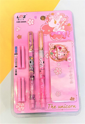 Paper Bear NA Fountain Pen(Pack of 5, Ink Color - Light Blue)