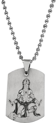Shiv Jagdamba Shree Ram Bhakat Lord Mahabali Gadadhari Hanuman Bajrangbali Chain Sterling Silver Stainless Steel Pendant