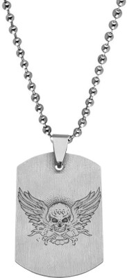Shiv Jagdamba Hip pop Jewellery Angle Wing Skull Head Charm Pendant Necklace Chain Sterling Silver Stainless Steel Pendant