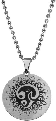 Sullery South Indian Lord Murugan Subrahmanya Tamil Om Locket Sterling Silver Stainless Steel Pendant