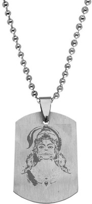 Shiv Jagdamba Shree Ram Bhakat Lord Mahabali Gadadhari Hanuman Bajrangbali Chain Sterling Silver Stainless Steel Pendant