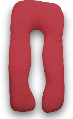 KWALITY DREAMS Microfibre Solid Pregnancy Pillow Pack of 1(Red)