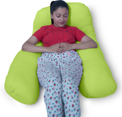 KWALITY DREAMS Microfibre Solid Pregnancy Pillow Pack of 1(Orange)
