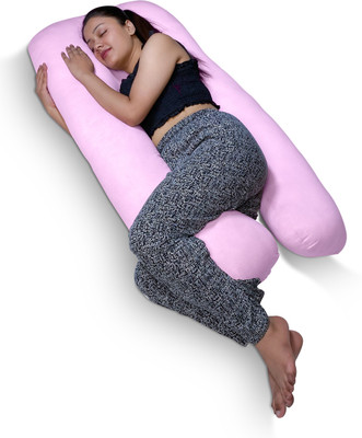 KWALITY DREAMS Microfibre Solid Pregnancy Pillow Pack of 1(Light Pink)