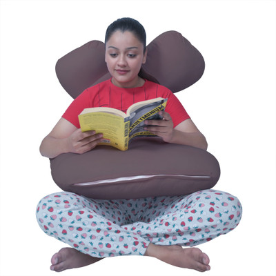 KWALITY DREAMS Microfibre Solid Pregnancy Pillow Pack of 1(Brown)