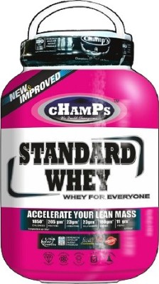 CHAMPS NUTRITION Standard Whey 6lb (whey protein added with creatine & leucine)2.7kg Whey Protein(2.722 kg, Chocolate)
