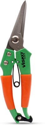 VISKO 641 Garden Pruner, 10 Inch Garden Bypass Pruning Shears, Tree Trimmers Bypass Pruner(Manual)