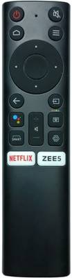 7SEVEN Compatible Bluetooth Voice Command Google Assistant NOKIA Smart Remote Control Smart Android 4K LED UHD Nokia Remote Netflix ZEE5 Hotkey - Pairing Must ! NOKIA Tv Remote Controller