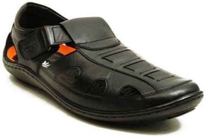 LIBERTY Men Sandals(Black , 6)