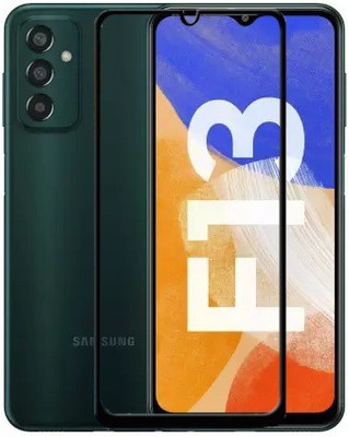MOBIGENIX Edge To Edge Tempered Glass for SAMSUNG Galaxy F13(Pack of 1)