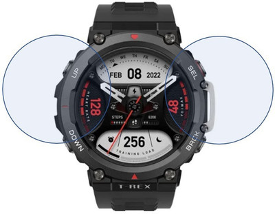 DVMART Screen Guard for (PO2) Amazfit T-Rex 2(Pack of 2)