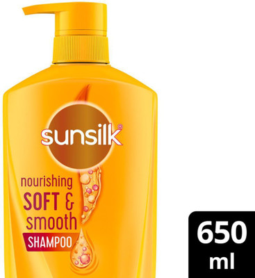 SUNSILK Nourishing Soft & Smooth Shampoo With Almond Oil & Egg Protein(650 ml)